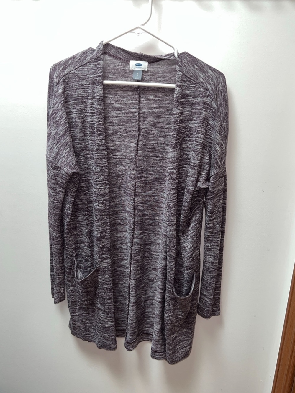 Old Navy Purple Marled Open Front Cardigan Sweater Size Small